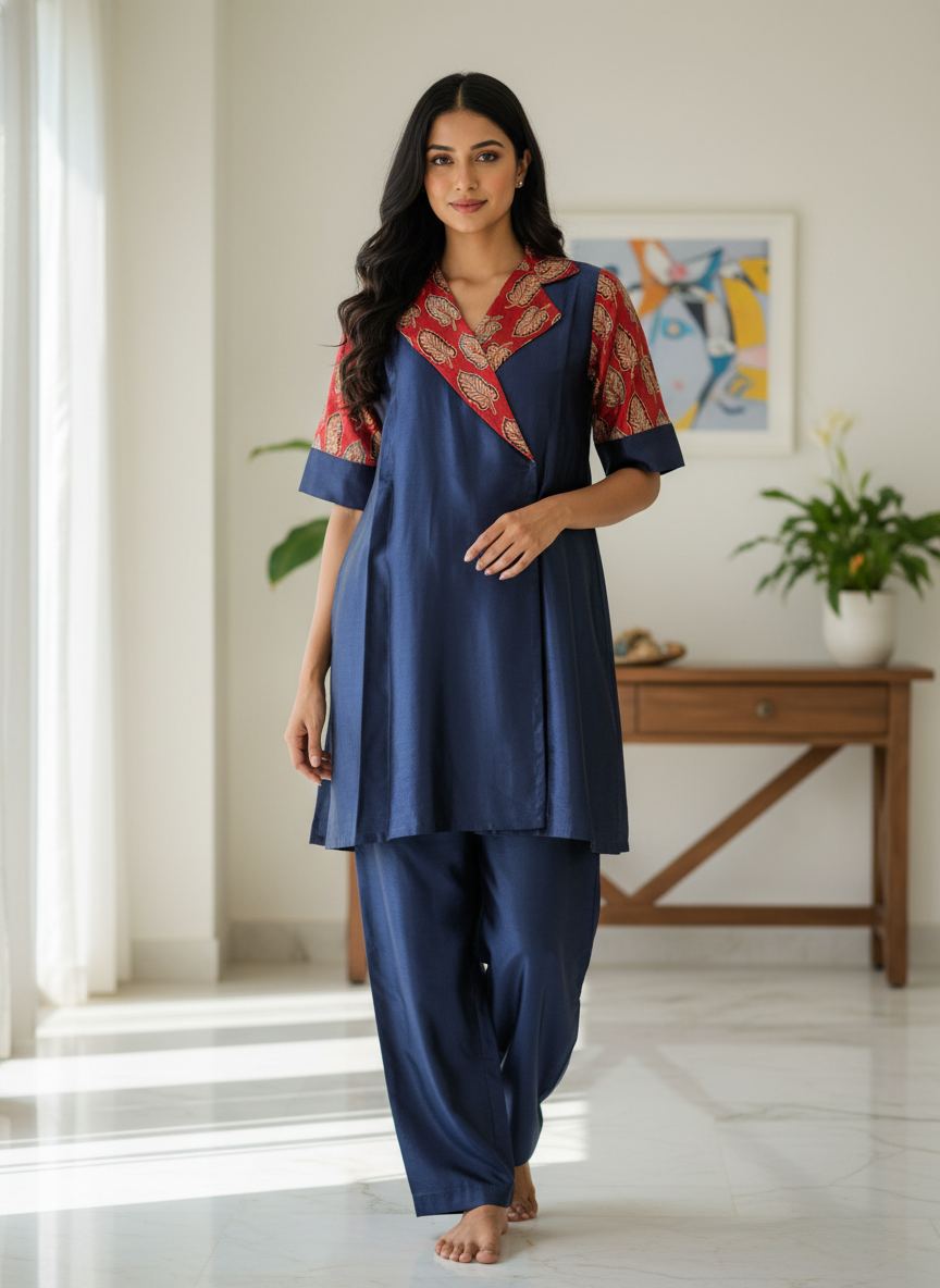 Priyabhi One Piece Blue